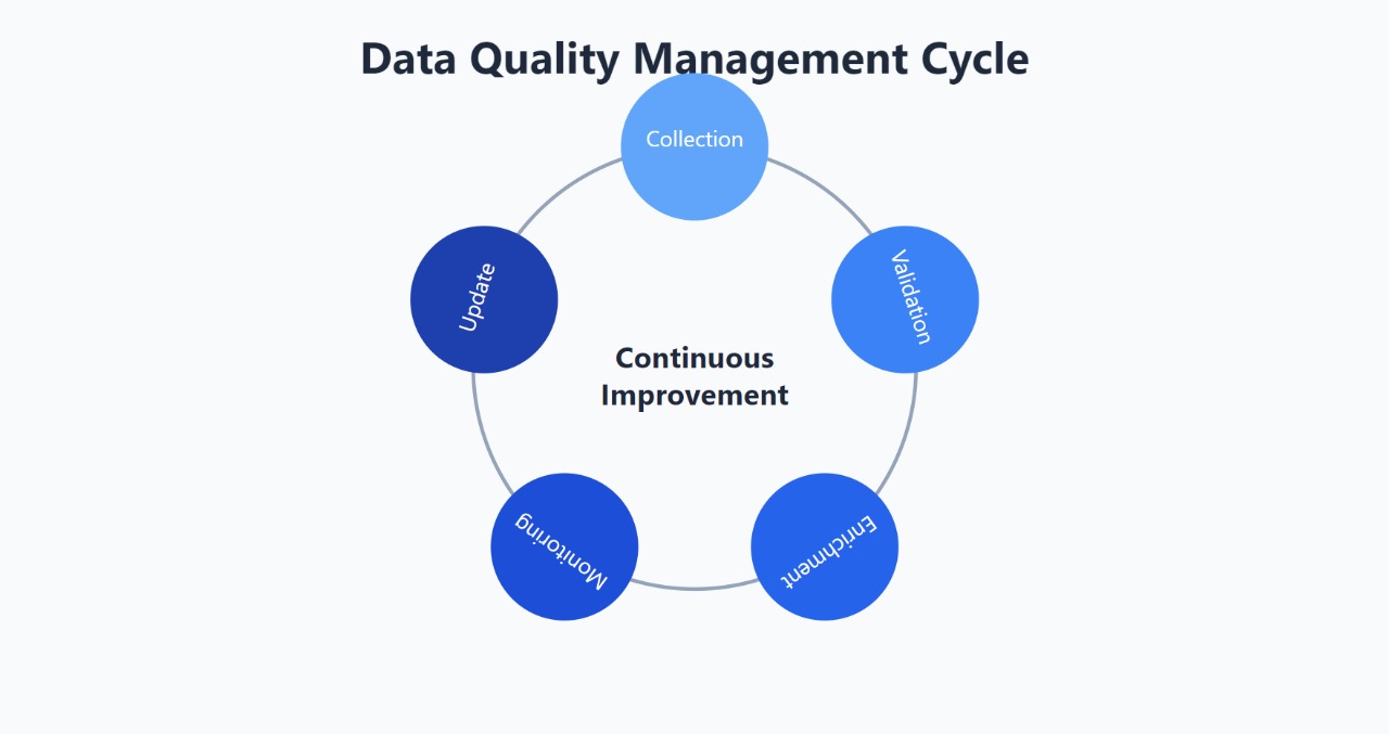 data quality management cycle of Data quality challenges