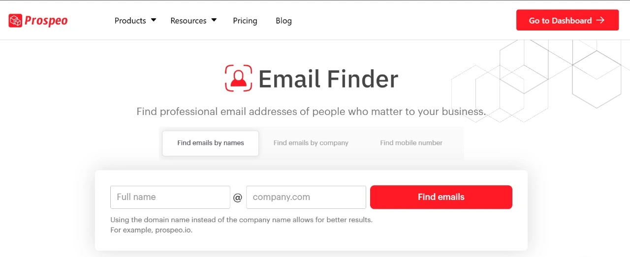 prospeo email finder, find email addresses